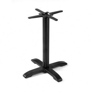 Base de Mesa de Hierro Negro para Comedor con Diseño Moderno de Base Cruzada para Sala de Estar y Uso en Exteriores - Product Image 1