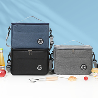 Sac isotherme à fermeture éclair personnalisé de grande capacité et durable avec motif de lettres, vente en gros, pour le stockage des aliments