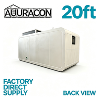AURACON Maison préfabriquée modulaire en structure acier de 20 pieds avec design moderne pour restaurants, cafés, complexes hôteliers et projets hôteliers