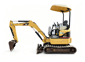 Miniexcavadora hidráulica usada Cat 301.5CR Caterpillar de 1.5 toneladas, excavadora pequeña sobre orugas con giro de cola cero para trabajos en espacios estrechos - Product Image 6