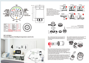 <span class=keywords><strong>BECA</strong></span>-Válvula Termostática Inteligente para Radiador, Dispositivo con Control Remoto, Aplicación Tuya Life y Zigbee3.0, Diseño Moderno para Uso en Hotel, 2017 - Product Image 3