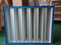 Filtro HEPA de alta resistencia tipo V con marco de aluminio para microelectrónica