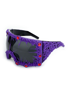 Hip Hop Retro <b>Sunglasses</b> Oversized Shield Steampunk Glue Halloween <b>Sunglasses</b> - Product Image 3