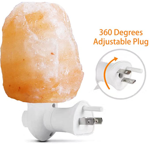 Lampada da parete lampada salgemma di cristallo 100% curativo naturale vera lampada sale himalayano - Product Image 4