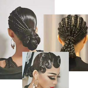 <span class=keywords><strong>Brosse</strong></span> de nettoyage ionique pour cheveux d'enfants, en plastique, pour usage domestique, à dents fines, filet à cheveux invisible, huile capillaire éclaircissante, danse latine et <span class=keywords><strong>ballet</strong></span> - Product Image 5