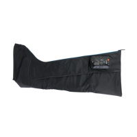 Masseur de compression des jambes avec thérapie par lumière rouge, 5 chambres à air, bottes de récupération complètes pour les athlètes, les coureurs et les employés de bureau