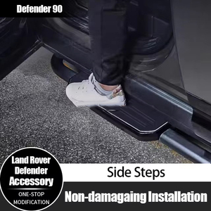 Estribos Laterales para <span class=keywords><strong>Land</strong></span> <span class=keywords><strong>Rover</strong></span> <span class=keywords><strong>Defender</strong></span> 90, Pedales para Auto, Accesorios en Oferta - Product Image 4