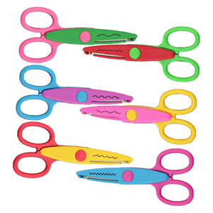 Tijeras de Papel para Manualidades Infantiles, 6 Colores, Tijeras Decorativas para Cortar Papel - Product Image 1