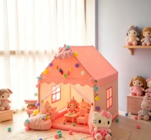 Casita <span class=keywords><strong>de</strong></span> juegos para niñas, diseño <span class=keywords><strong>de</strong></span> <span class=keywords><strong>princesa</strong></span>, para interiores y exteriores, segura, ligera, ecológica, ideal como regalo <span class=keywords><strong>de</strong></span> cumpleaños o para festivales infantiles. - Product Image 5