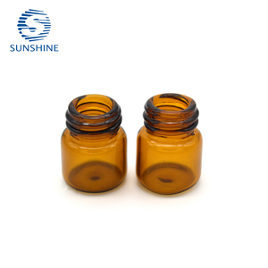 Botella de Vidrio Borosilicato de 1 ml con Tapa de Rosca y Serigrafía para Uso Farmacéutico, Marca SUNSHINE, Venta al Por Mayor - Product Image 1