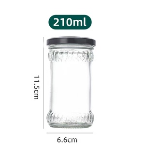 Bocaux en verre ronds pour conserves, confitures, miel, cornichons, contenants alimentaires, sauce chili – Nouveau style rond - Product Image 2