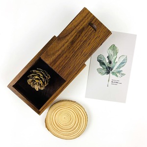 Caja de Almacenamiento de Madera con Tapa Deslizante, Rectangular, de Nogal, Organizador de Joyas de Escritorio, Caja de Regalo - Product Image 4