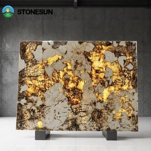 Dalle de quartzite Patagonia StoneSun, polie, émaillée, translucide, marbre <span class=keywords><strong>Pandora</strong></span> pour mur, plan de travail de cuisine, plan de travail, dessus de table - Product Image 5