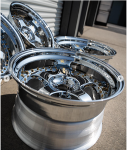 Rines de Aleación de Aluminio Forjado Cromados Plateados de 18-20 Pulgadas, 5x114.3 5x120, 3 Piezas, 40 mm ET, Nuevo Diseño Cóncavo de Posventa, Acabado Negro - Product Image 2