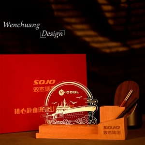 Lampada notturna commemorativa <span class=keywords><strong>per</strong></span> anniversario aziendale, evento aziendale, articolo decorativo luminoso, souvenir <span class=keywords><strong>per</strong></span> <span class=keywords><strong>scrivania</strong></span> da <span class=keywords><strong>ufficio</strong></span> - Product Image 5