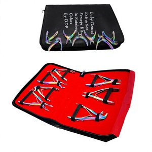 Kit d'instruments dentaires manuels pour l'extraction des dents de lait, 7 pièces, en acier inoxydable allemand, certifié CE - Product Image 1