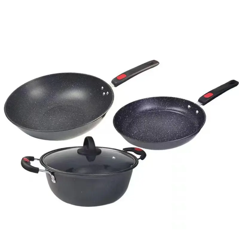 Good Price New Product Pans Pots Cookware Sets Cast Iron Non Stick Cookware Set Non Stick Aluminium Cookware Set