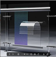 Écran LED adhésif P6 ultra-fin, panneau autocollant sans luminosité, sans garantie, pour la publicité en vitrine de centre commercial