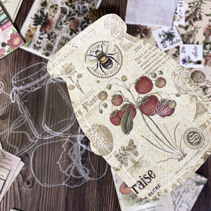 Kit de scrapbooking créatif vintage esthétique botanique pour cadeaux de Noël, de remise de diplôme, de Thanksgiving, d'anniversaire et d'artisanat - Product Image 6