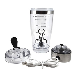Proteína agitador botella recargable mezclador Vortex para proteínas mezclas eléctrico <span class=keywords><strong>de</strong></span> acero inoxidable proteína batido Copa - Product Image 1