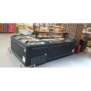 Supermercado <span class=keywords><strong>de</strong></span> cubierta <span class=keywords><strong>de</strong></span> <span class=keywords><strong>vidrio</strong></span> <span class=keywords><strong>Horizontal</strong></span> isla congelador escaparate con alto rendimiento - Product Image 5