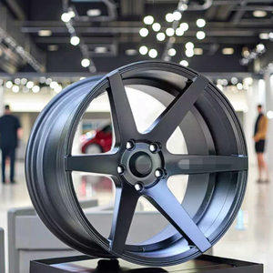 2022 vendita calda colata opaca cerchi in lega nera con 17 18 pollici 5 fori 6 fori per VW Honda Lexus - Product Image 4