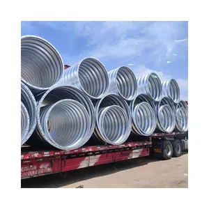 Corrugated Metal Culvert Pipe Used For Sewage Treatment