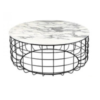 Petite table basse moderne et luxueuse en métal Table d'appoint colorée et bon marché avec mobilier de chambre Meubles de maison au design élégant