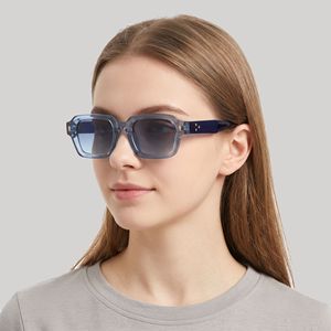 <b>Sunglasses</b> <b>Square</b> <b>Frame</b> Women PC UV400 Anti Blue Light Outings Cycling Driving - Product Image 3