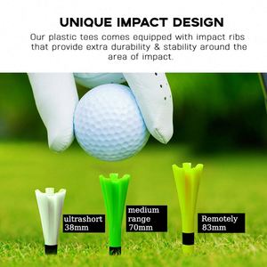 Tees de Plástico de Baja Resistencia de 83 mm con Diseño de 5 Puntas - Accesorios de Golf Duraderos para Promoción, Ideales para Logotipos Personalizados - Product Image 4