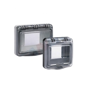 Boîtier de commande étanche IP67 en ABS PC avec fenêtre de protection transparente pour interrupteurs <span class=keywords><strong>électrique</strong></span>s, 2 à 12 voies - Product Image 2