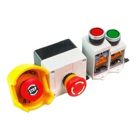 Selector giratorio momentáneo de encendido/apagado de 22mm, interruptor de botón de parada de emergencia Industrial
