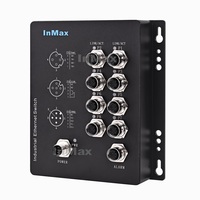 Qualité InMax ip54 ip65 ip67 commutateur Ethernet étanche à bord 8 ports M12 commutateur ferroviaire commutateur de réseau Ethernet industriel