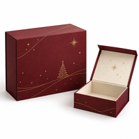 Boîte cadeau en papier rigide personnalisée, emballage en carton de luxe avec logo pour cosmétiques, bougies, bijoux, chocolat et emballage de marque