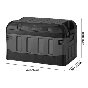 صندوق بلاستيكي محمول للنزهات الخارجية قابل للطي بثلاث طبقات وغطاء عالي التغطية للسفر - Product Image 2