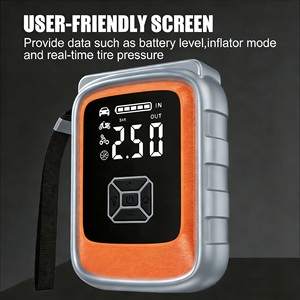 Многофункциональное пусковое устройство High <span class=keywords><strong>Peak</strong></span> с компрессором 150 PSI, портативный автозарядник с автоотключением и ЖК-дисплеем, аварийный комплект - Product Image 3