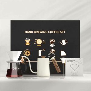 Juego de Regalo de Café de Goteo Metálico Moderno Personalizado con Cafetera y Accesorios con Serigrafía para Amantes del Café - Product Image 3