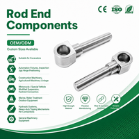 Rótula esférica industrial de acero inoxidable de precisión CNC personalizada de 3mm, 4mm, 5mm con junta giratoria y terminal de varilla para brazo robótico