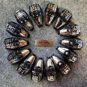 Accessoires intérieurs de voiture, pommeau de levier de vitesse en plastique cristallin lavable pour <span class=keywords><strong>BMW</strong></span> Série 5 F10 F15 F30 G30 G20 G05 I12 2013-2020 - Product Image 4