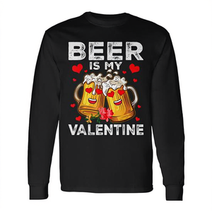 Camiseta de manga larga Beer Is My Valentine Feliz Día de San Valentín - Product Image 2