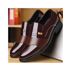 Zapatos de Hombre de Moda Casual de Negocios, Zapatos Brillantes de PU, Zapatillas de Moda, Zapatos para Caminar en la Oficina - Product Image 1