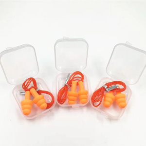 Tappi per Orecchie Insonorizzanti Riutilizzabili in Silicone TPE con Cordino, Antirumore e di Sicurezza - Product Image 1