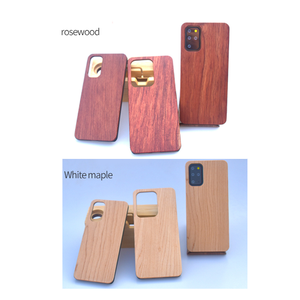 Funda de Madera Natural Personalizada para PC con Parte Trasera Rígida, Logotipo Grabado con Láser, Funda de Madera en Blanco para Teléfono Samsung - Product Image 5