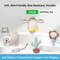 Jouet en peluche à la catnip pour chat, bâtonnet de dentition résistant aux morsures pour chaton, jouet pour soulager l'ennui, fournitures pour animaux de compagnie