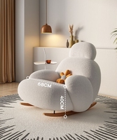 Fauteuil à bascule de loisirs pour salon et balcon, canapé paresseux, vente en gros
