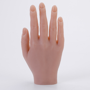 Flexible Bendable <b>Nail</b> Training <b>Hand</b> <b>Practice</b> Silicone Manicure Soft Salon Mannequin <b>Nail</b> Art Prosthetic Showing Tool Kit Set - Product Image 2