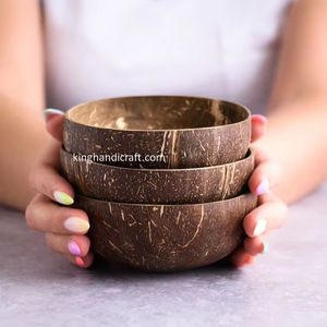 Tazón de Cáscara de Coco Orgánico Hecho a Mano, Ecológico y Sostenible para Smoothies, Ensaladas, Frutas, Arroz, Vajilla de Cocina - Product Image 1