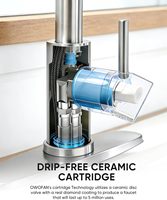 Keran dengan Semprotan Tarik Turun, Keran Wastafel Nikel Brushed, Pelat Dek Baja Tahan Karat 304, Gaya Farmhouse, RV, Bar, Ruang Cuci