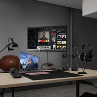 Headset Nirkabel PC TV Over-ear Laris Manis Qualcomm ENC Peredam Kebisingan BT 5.5 IPX-3 Tahan Air Antarmuka Tipe-C untuk Pelatihan