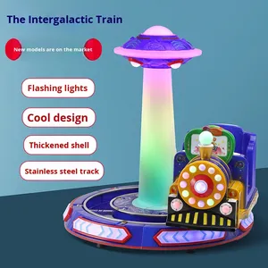 Nouvelle Machine de Jeu d'Arcade Rotative à Monnayeur pour Enfants de Plus de 3 Ans, Thème Train Interstellaire, Voiture Rotative, pour Usage en Salle, Monoplace - Product Image 1